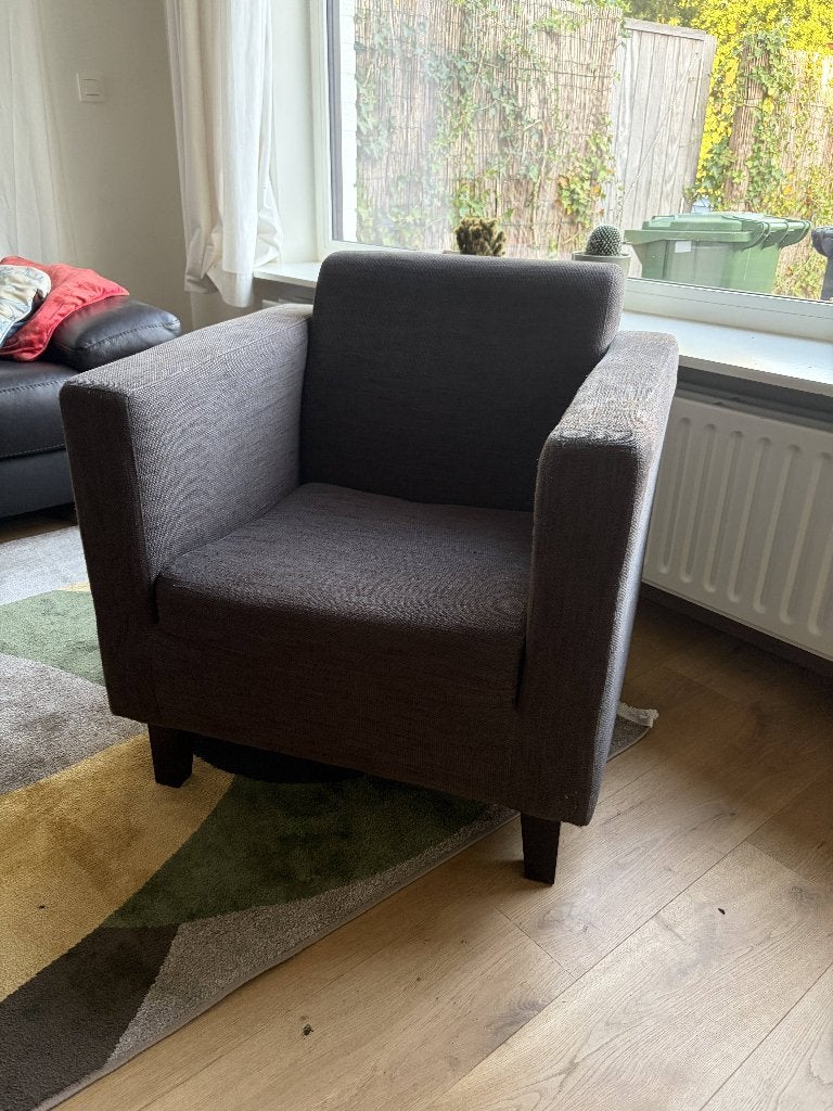 comfortabele fauteuil in prima staat, Huis en Inrichting, Fauteuils, Ophalen, Zo goed als nieuw, Stof