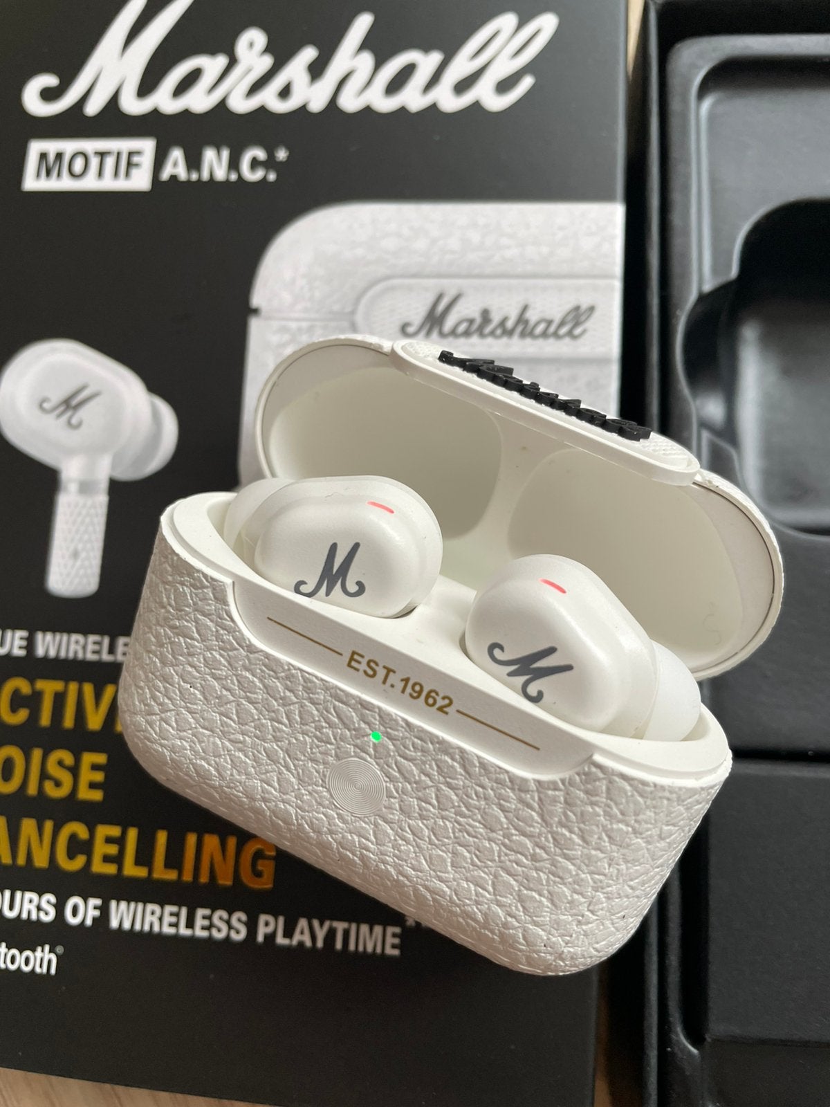 Écouteurs Bluetooth Marshall Minor, Neuf, Bluetooth, Ouvert, Blanc
