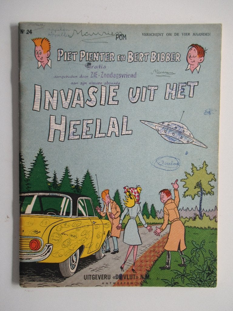 piet pienter...nr.24...invasie uit het heelal.........1st, Enlèvement ou Envoi, Utilisé