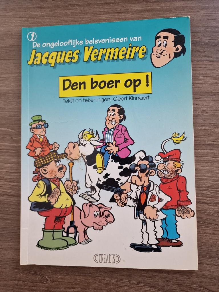 Strips. Jacques vermeire.   Strip. De Pfaffs, Boeken, Stripverhalen, Gelezen, Geert kinnaert, Ophalen of Verzenden, Meerdere stripboeken