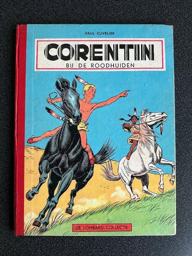Corentin bij de Roodhuiden (eerste druk), Boeken, Eén stripboek, Ophalen of Verzenden, Gelezen