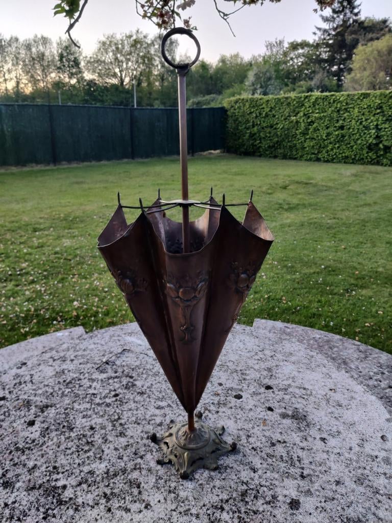 Vintage koperen paraplubak, Ophalen