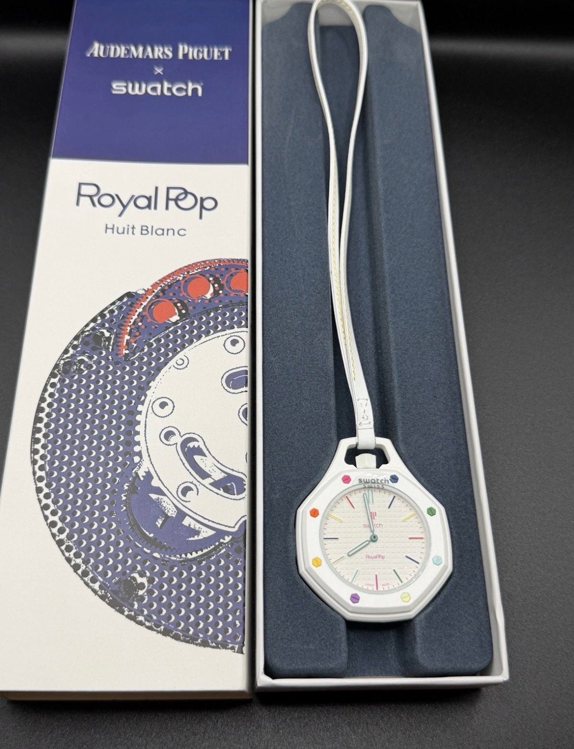 Swatch x AP Royal Pop, Envoi, Autres matériaux, Montre de poche, Autres marques