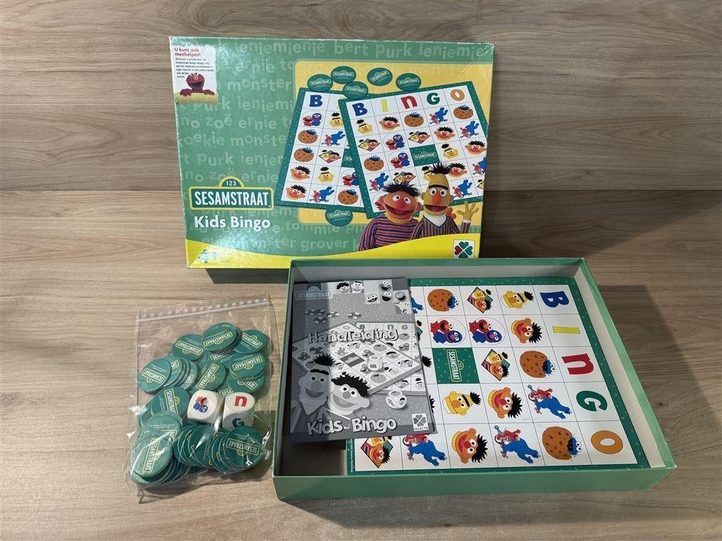 Sesamstraat kinds Bingo - s6079, Hobby en Vrije tijd, Verzenden, Zo goed als nieuw