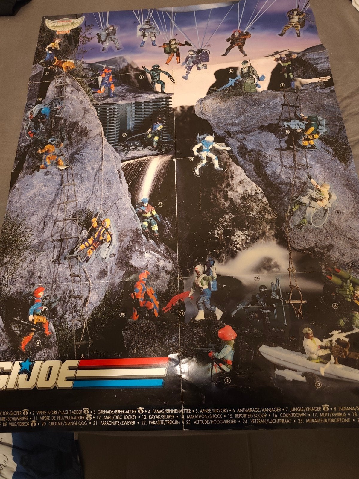 Vintage GI Joe Poster, full!, Antiquités & Art, Art | Autres Art, Enlèvement