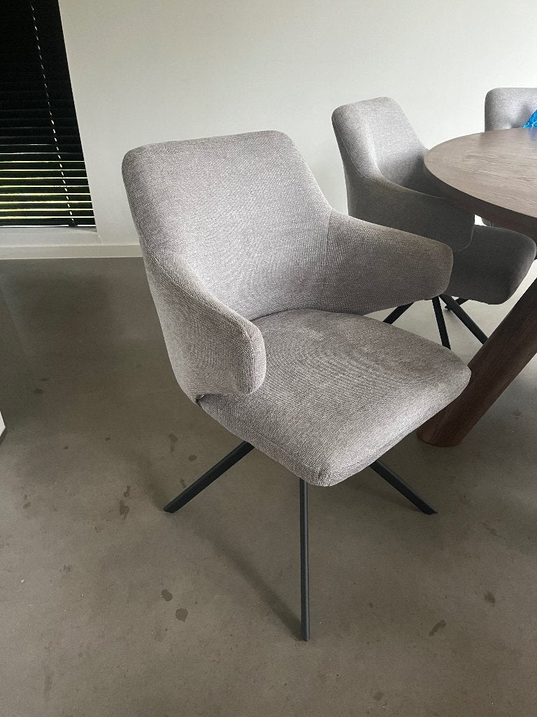 Nieuwe eetkamerstoelen Trendhopper, Huis en Inrichting, Ophalen, Nieuw, Metaal, Grijs