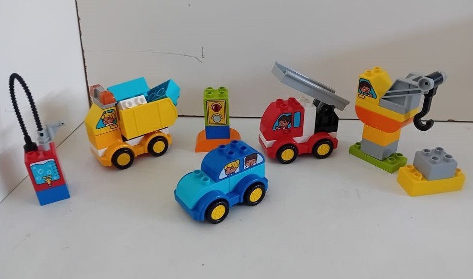 Duplo 10816 - eerste auto's en vrachtwagens, Ophalen of Verzenden, Zo goed als nieuw, Compleet, Duplo