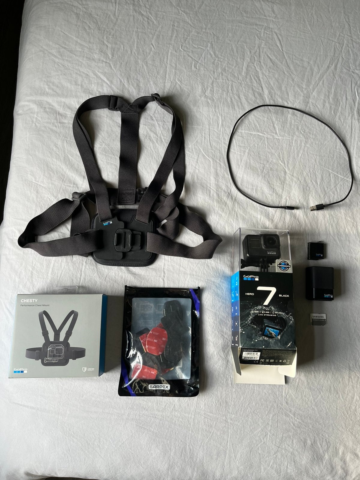 GoPro Hero 7 Black en toebehoren, Enlèvement, Comme neuf, GoPro