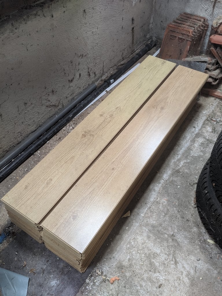 laminaat 15m², Ophalen, Gebruikt, 50 tot 150 cm, 10 m² of meer