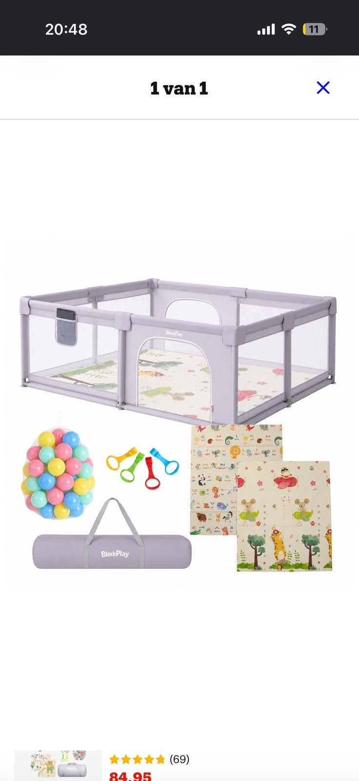 Grondbox Baby 150x180 cm play pen/ baby park., Kinderen en Baby's, Ophalen, Zo goed als nieuw