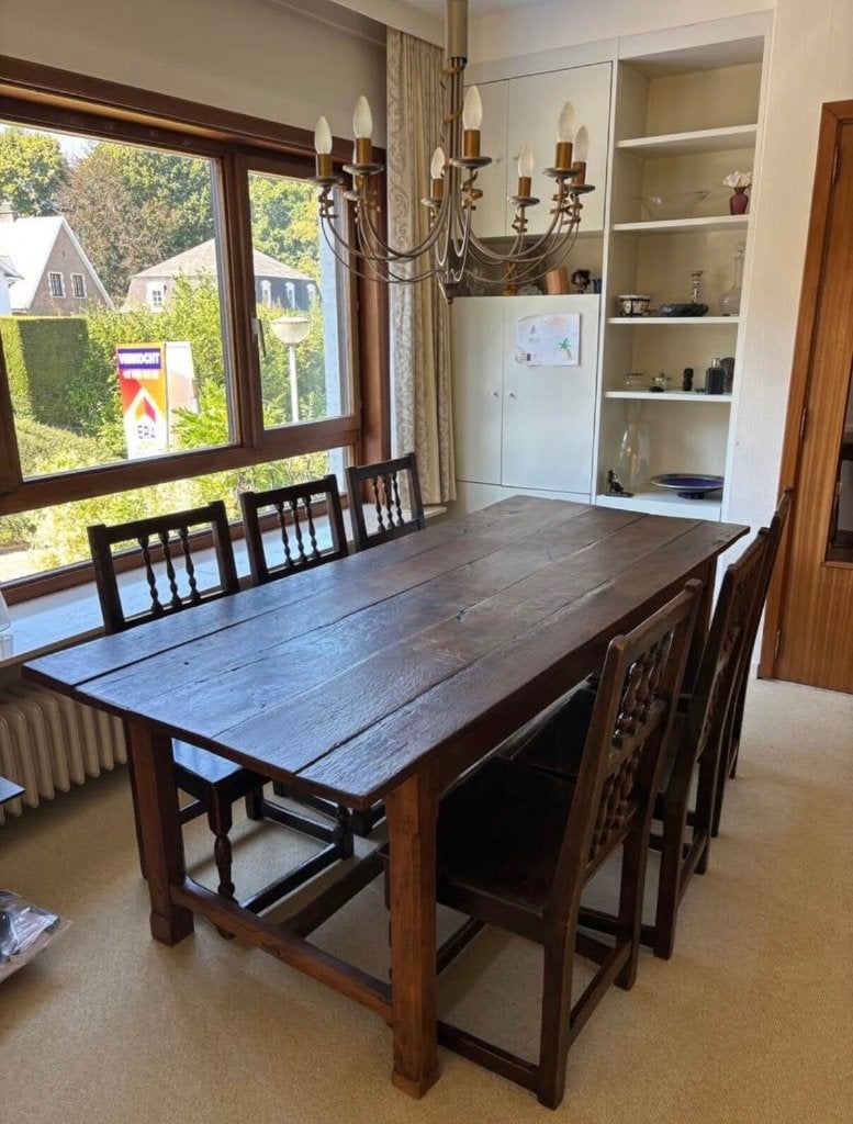 Table de monastère ancienne du 18ieme siècle, Enlèvement