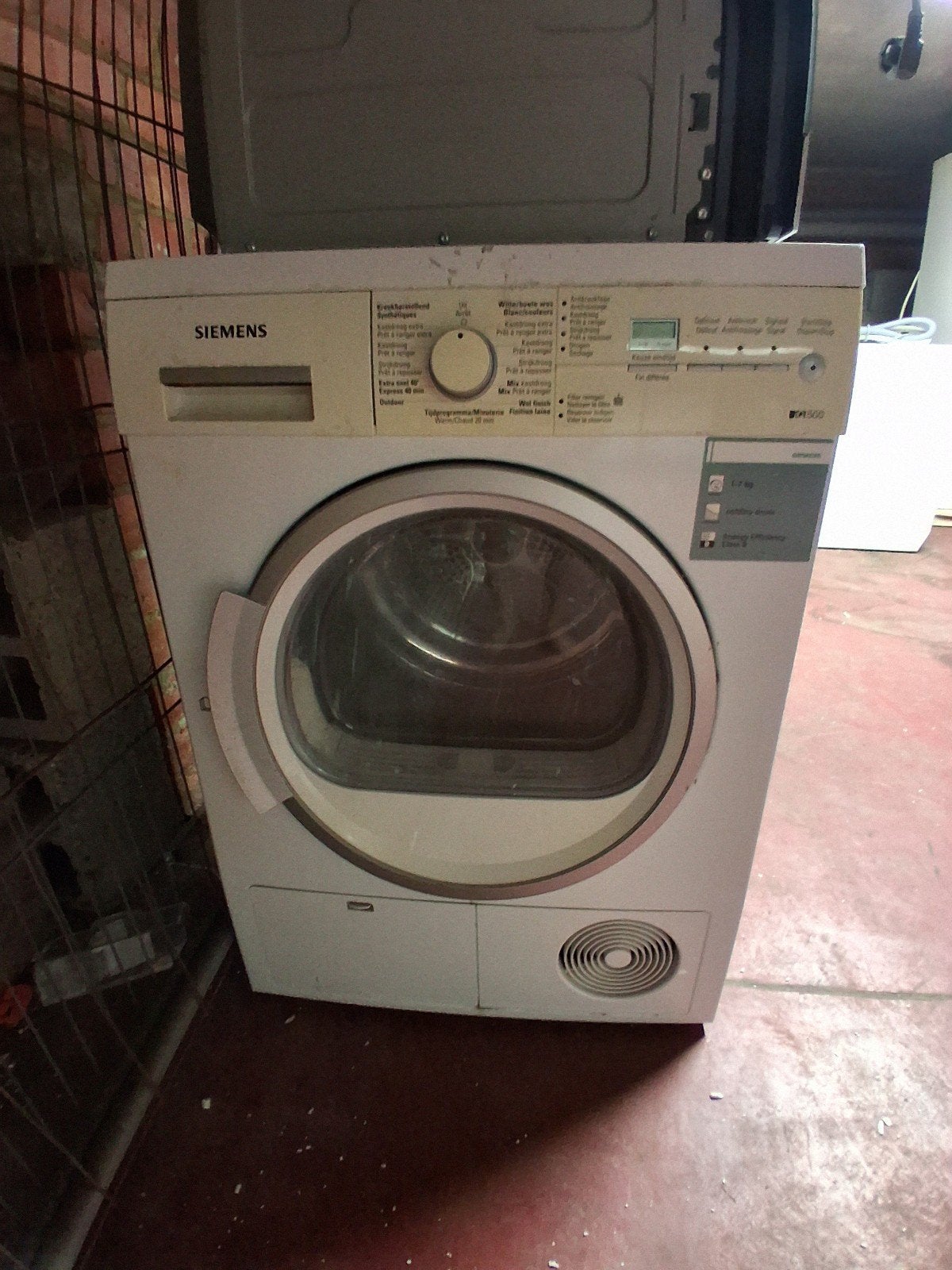 Siemens droogkast met zelfcondensebak zeer goede staat, Elektronische apparatuur, Droogkasten, Ophalen, 6 tot 8 kg, Gebruikt, Voorlader