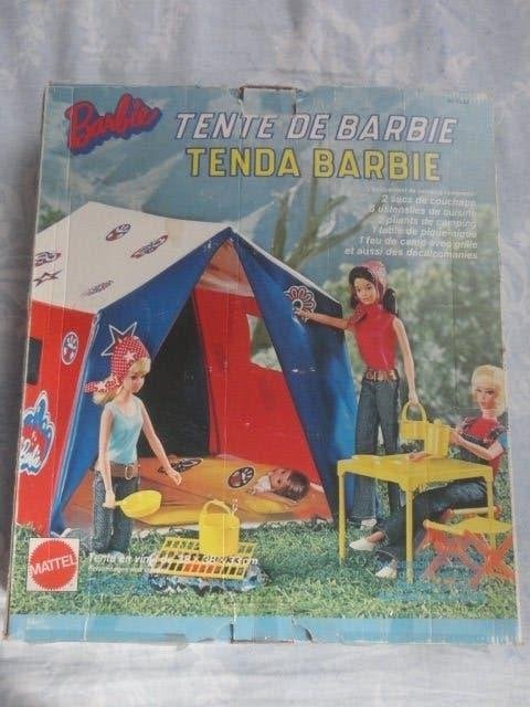 barbie tent, Kinderen en Baby's, Speelgoed | Poppen, Verzenden, Zo goed als nieuw, Barbie