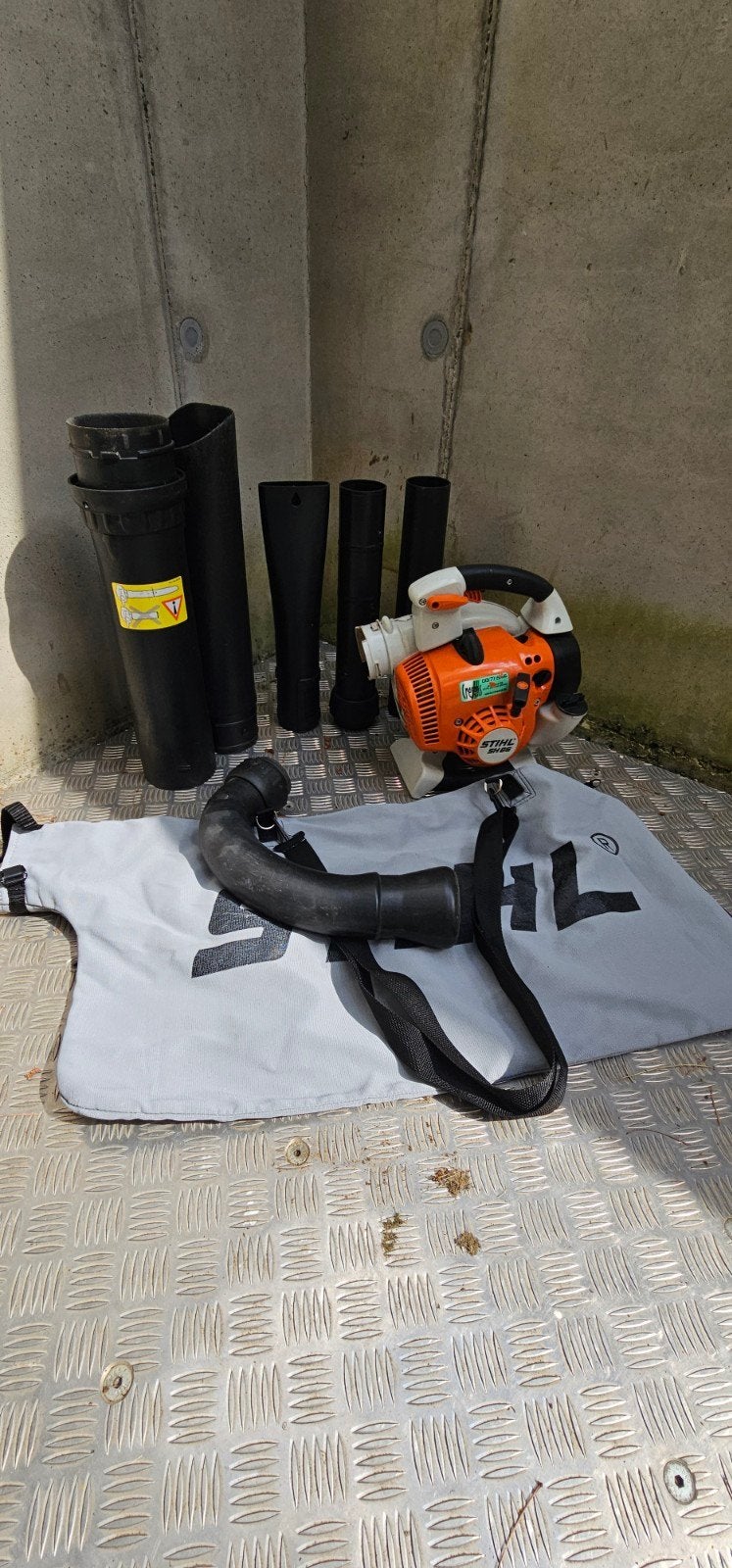 Stihl SH86 bladblazer, bladzuiger, versnipperaar, Ophalen, Benzine, STIHL Combi/Multisysteem, Met opvangzak