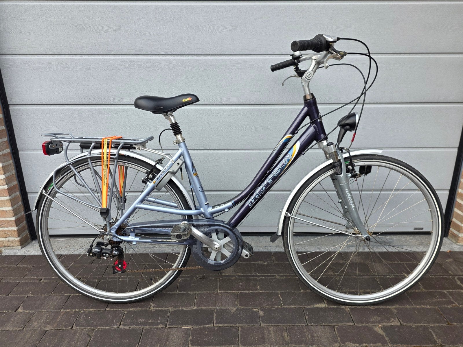 Damesfiets THOMPSON Blauw/Grijs, Fietsen en Brommers, Ophalen