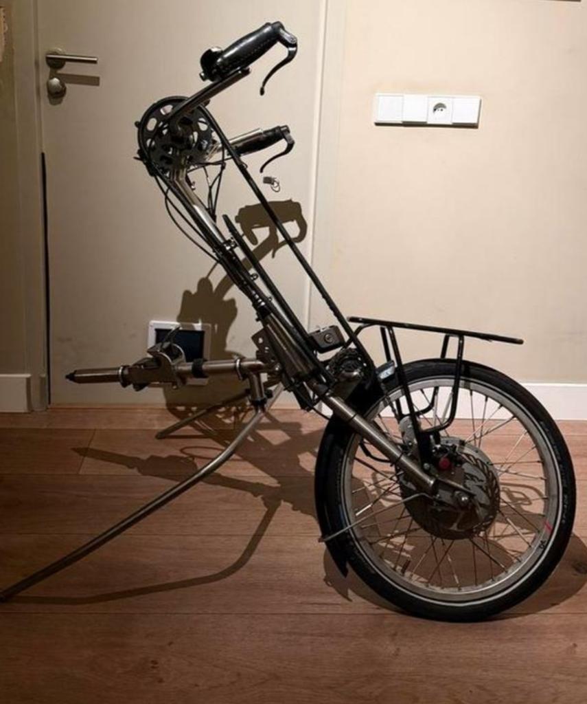 Elektrische Aankoppelhandbike Frontline RV3 – Wolturnus kopp, Ophalen, Gebruikt, 30 tot 50 km per accu, Overige merken