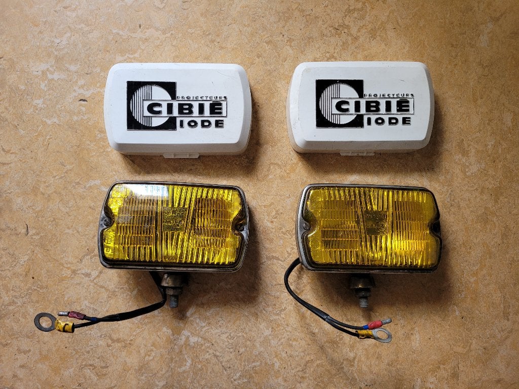 paar koplampen Cibié iodine 35 geel mistlicht, Ophalen of Verzenden, Gebruikt