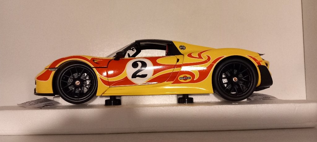 1/18 porsche 918 Spyder Weissach Package Kyalami 2015, Hobby en Vrije tijd, Modelauto's | 1:18, Ophalen of Verzenden, Zo goed als nieuw
