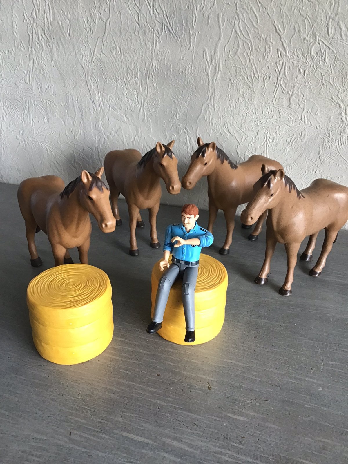 Bruder paarden met figuur ., Enlèvement, Comme neuf