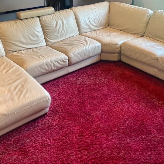 fauteuil cuir blanc super comfortable, Maison & Meubles, 125 cm ou plus, 150 cm ou plus, Enlèvement, Utilisé
