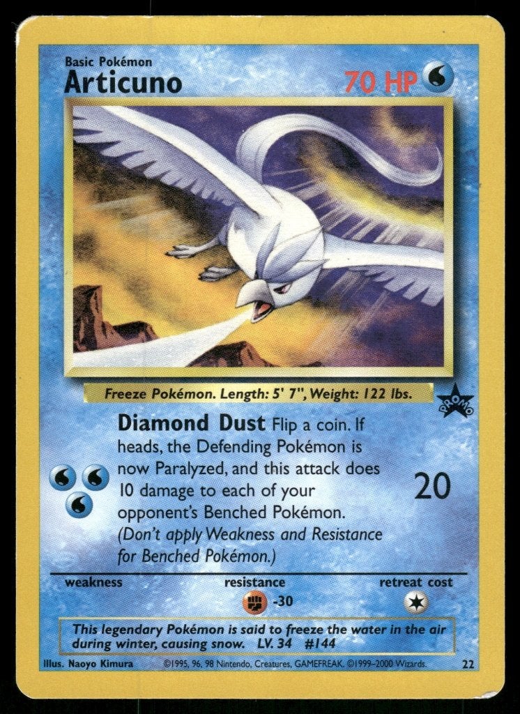 Articuno 22/53 - Wizards Black Star Promos (EX), Hobby en Vrije tijd, Verzamelkaartspellen | Pokémon, Verzenden, Gebruikt