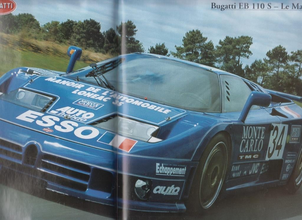 Bugatti EB 110 S voiture de compétition collection, Verzenden, Gelezen