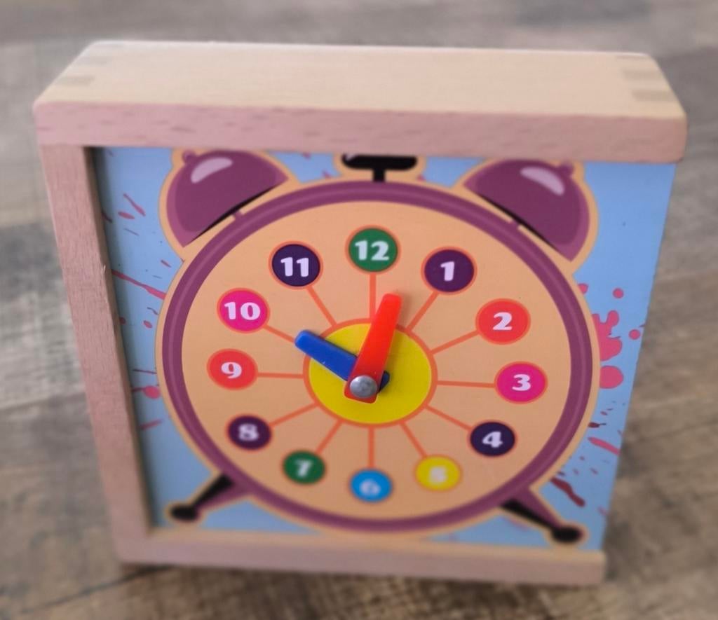 Houten leerdoos 'klokkijken' in perfecte staat, Ophalen of Verzenden, Zo goed als nieuw, Taal en Lezen