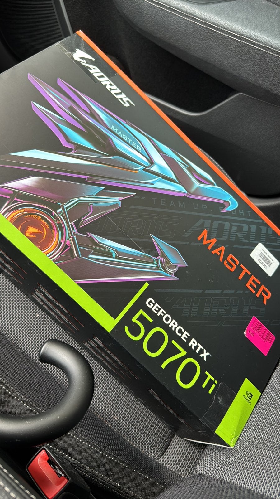 RTX 5070Ti Aorus Master, Informatique & Logiciels, Cartes vidéo, Enlèvement ou Envoi, Comme neuf