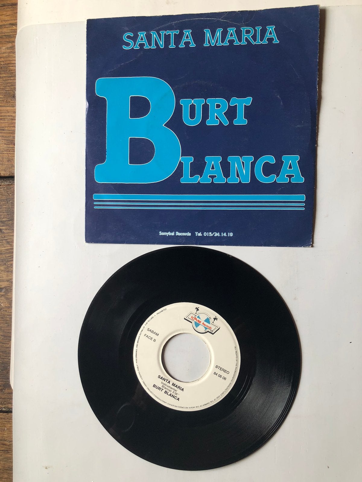 Burt Blanca: Santa Maria ( belpop; 1984), Cd's en Dvd's, Vinyl Singles, Verzenden, Zo goed als nieuw