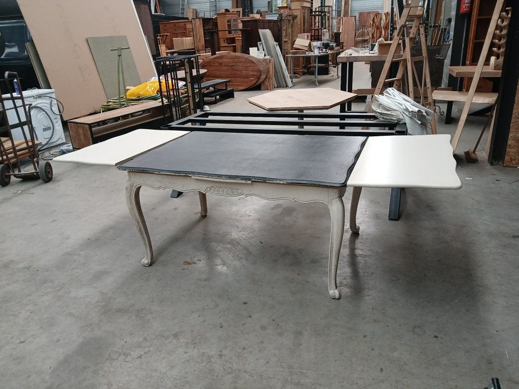 Uitschuifbare eettafel met 2 verlengbladen – tot 240 cm, Huis en Inrichting, Tafels | Eettafels, Gebruikt, 50 tot 100 cm, 200 cm of meer