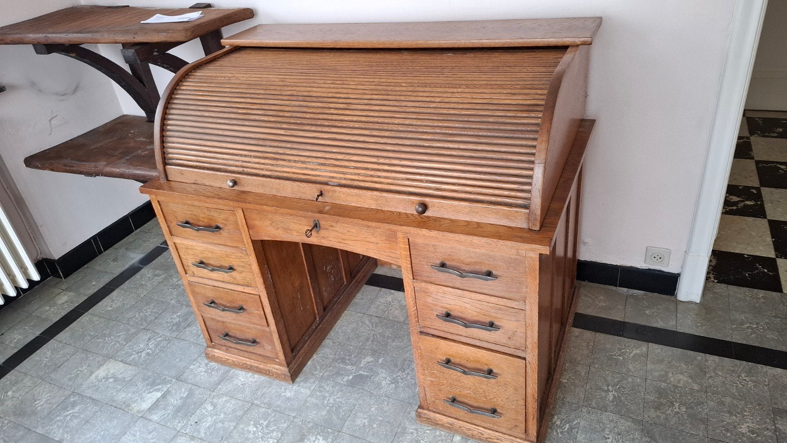 bureau authentique des années 1950, Enlèvement, 80 cm, 140 cm
