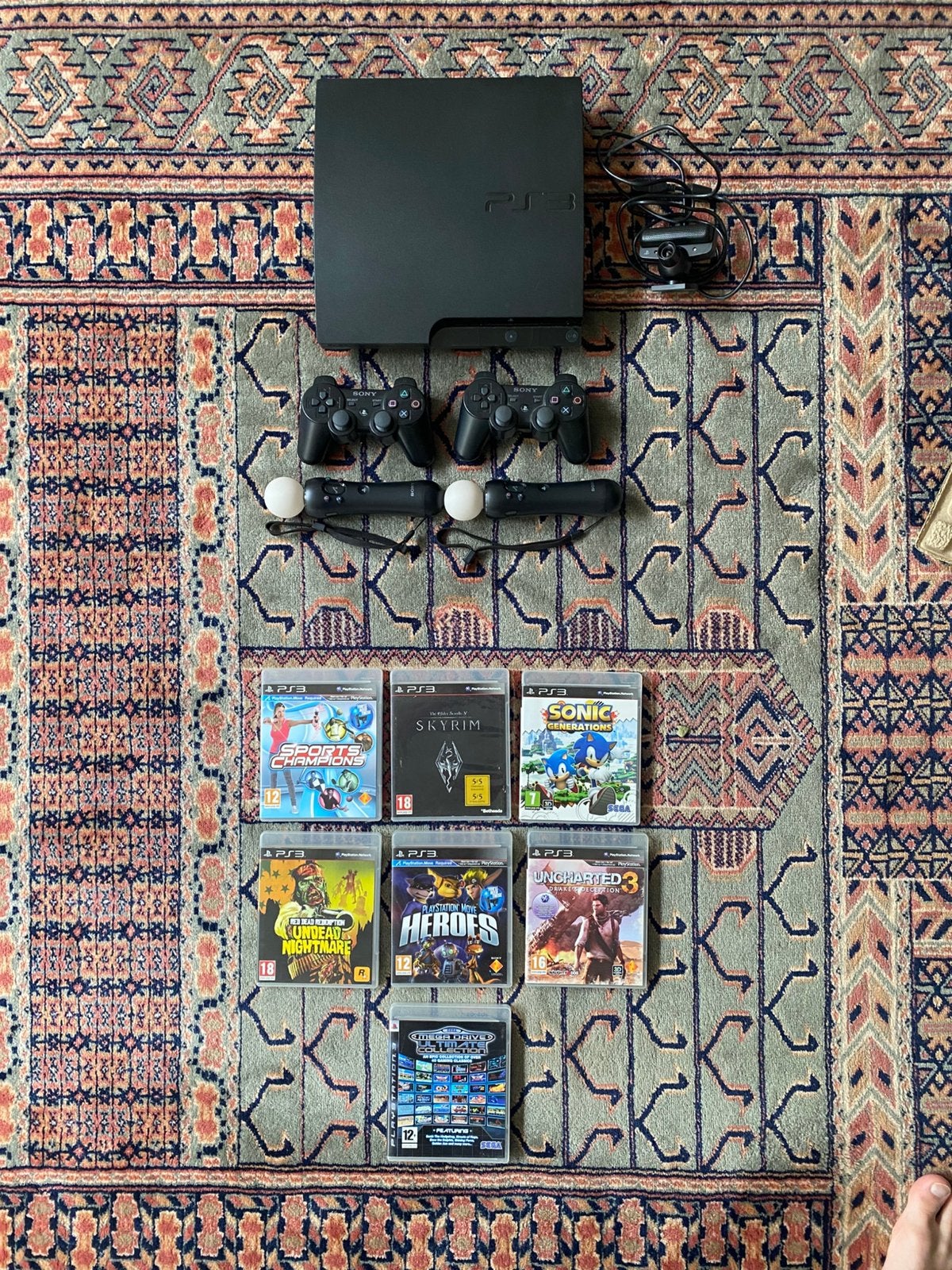 Playstation 3 160GB  + PSmove controlers en 5 games, Games en Spelcomputers, Spelcomputers | Sony PlayStation 3, Met games, Met 2 controllers