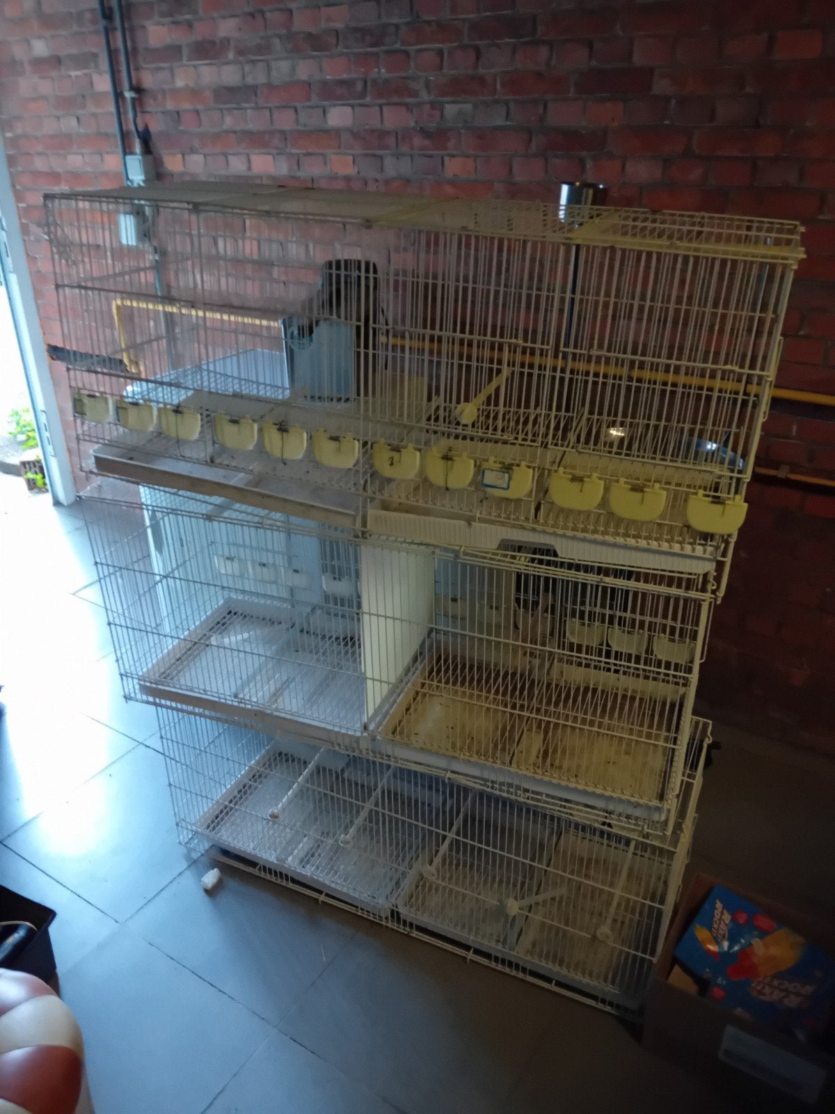 3 metalen kweek kooien 90x40x40