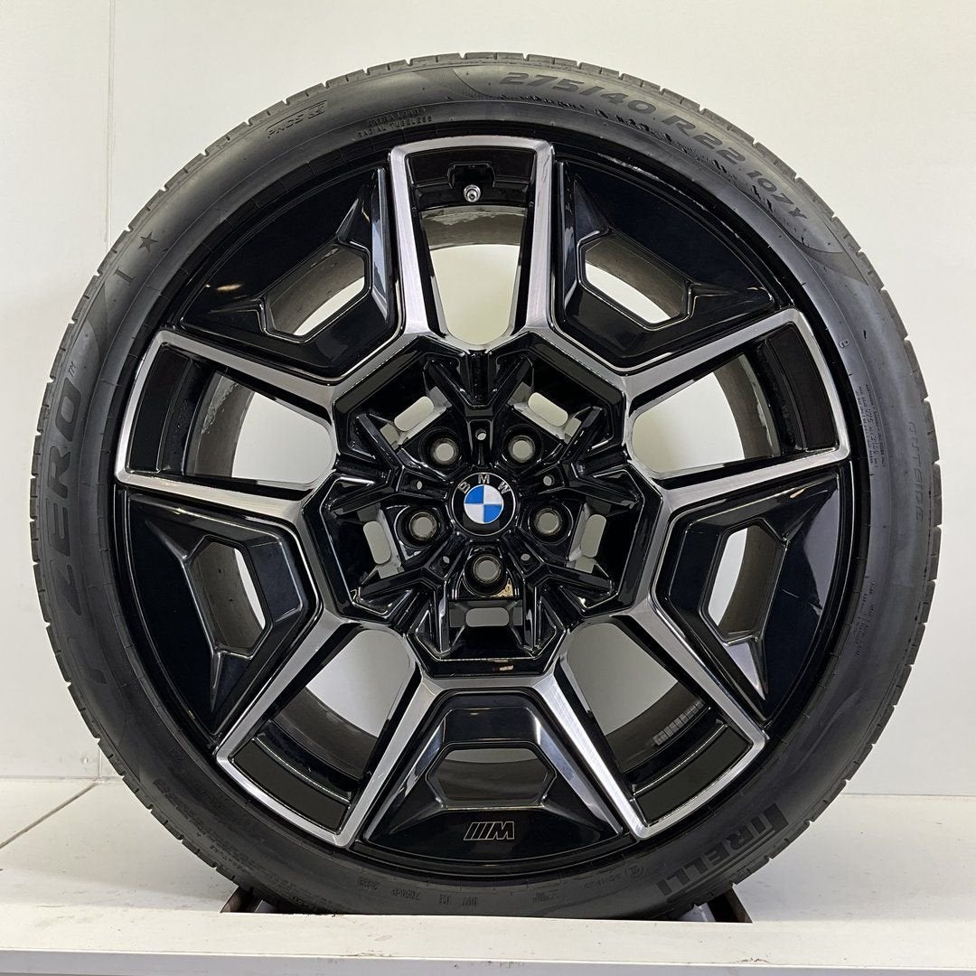 BMW XM BREEDSET VELGEN + ZOMERBANDEN 22 INCH ORIG. 922M, Gebruikt, -, 275 mm, -