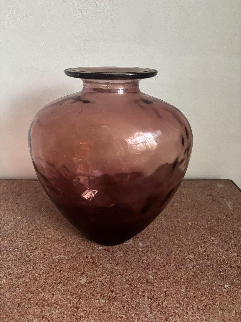 Vase en verre, Enlèvement, Comme neuf, Rouge, Verre
