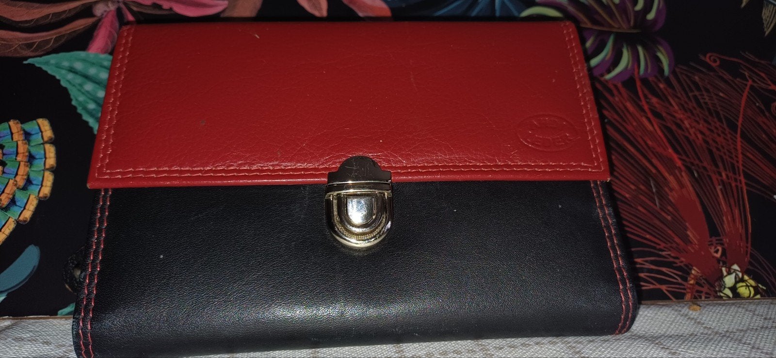 Portemonee echt leder nieuw, Handtassen en Accessoires, Activity trackers, Ophalen, Rood