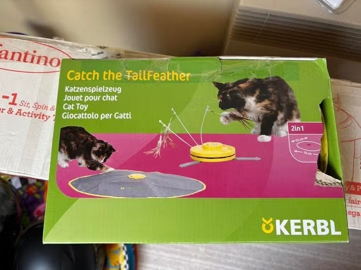 Kerbl Catch the TailFeather kattenspeelgoed, Dieren en Toebehoren, Ophalen, Zo goed als nieuw, Intelligentiespeelgoed