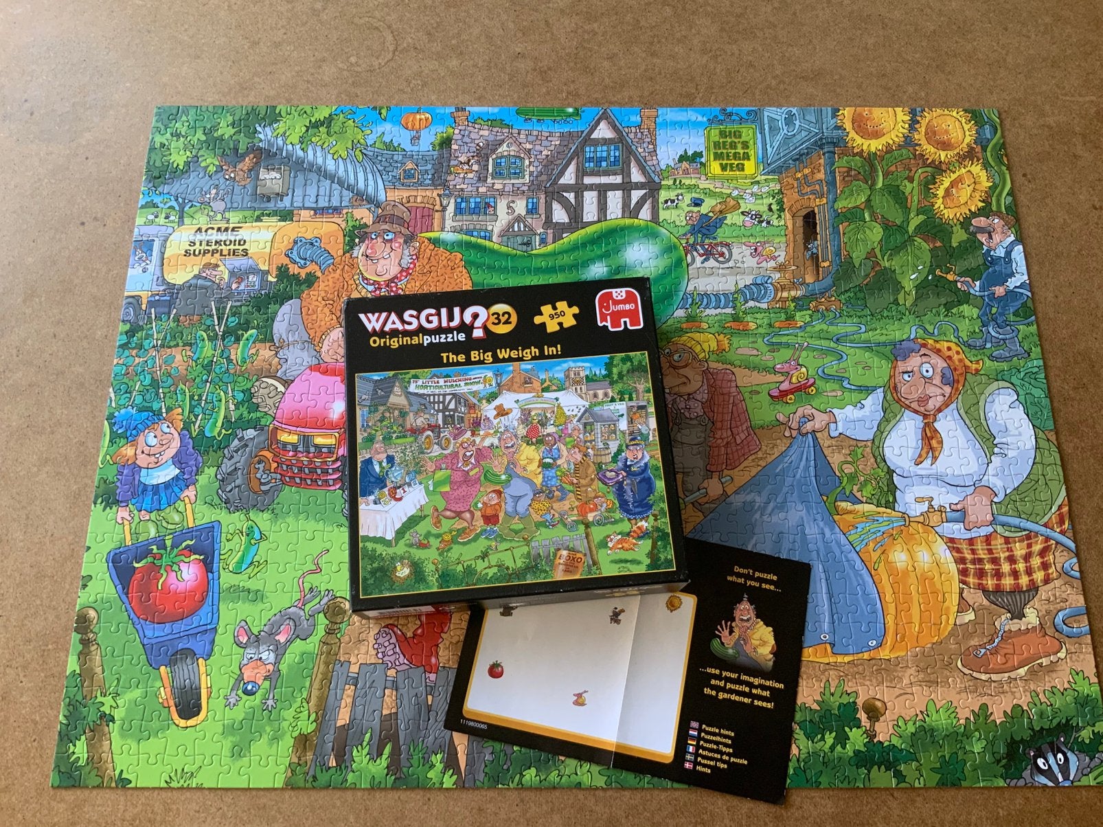 Wasgij Puzzel - 950 stukjes, Ophalen of Verzenden, 500 t/m 1500 stukjes, Zo goed als nieuw, Legpuzzel