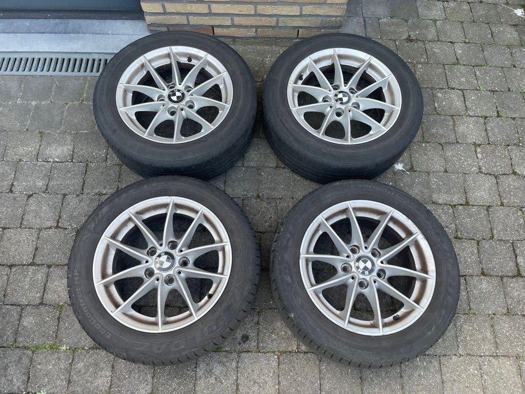BMW | Lichtmetalen velgen | Zomerbanden, Ophalen, Gebruikt, 16 inch, Banden en Velgen