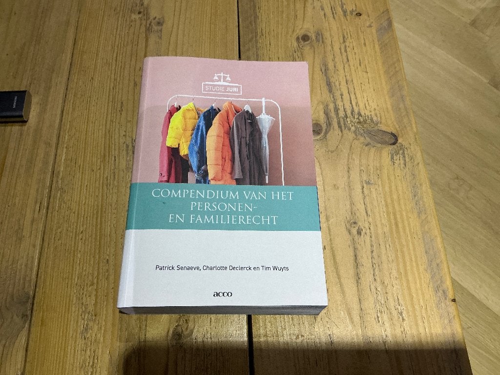 Compendium van het personen en familierecht, Boeken, Ophalen of Verzenden, Zo goed als nieuw, Hogeschool, Acco