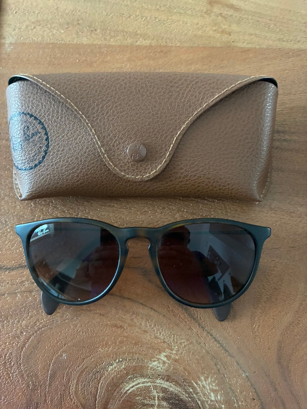 Ray-ban, Handtassen en Accessoires, Zonnebrillen en Brillen | Dames, Gebruikt, Zonnebril, Bruin, Ophalen of Verzenden