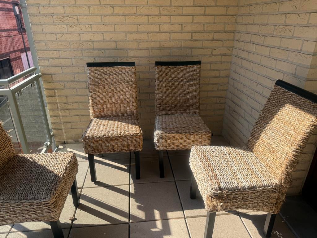Eetkamerstoelen 4, Tuin en Terras, Tuinsets en Loungesets, Ophalen, Gebruikt, Stoel, Tuinset