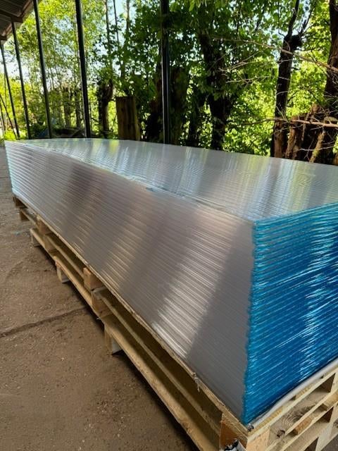 Polycarbonaat kanaalplaten 16mm helder en opaal UV bestendig, Doe-het-zelf en Bouw, Platen en Panelen, Ophalen, Nieuw