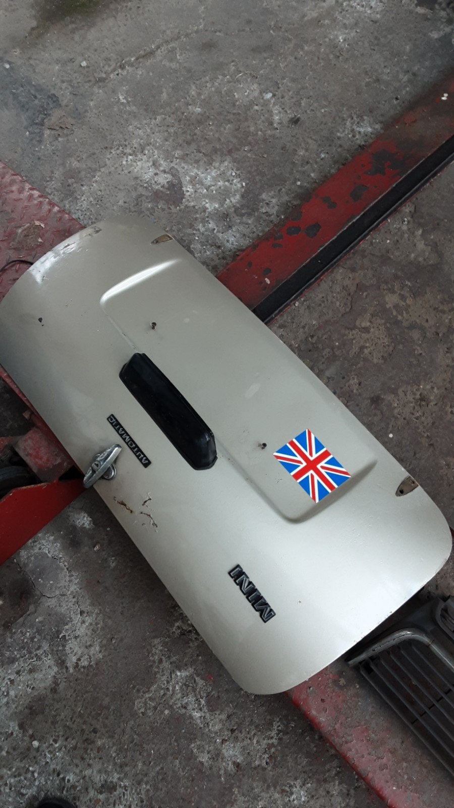 Lot de pièces dorées pour Mini Morris/Cooper., Enlèvement, Droite, Mini, Capot moteur
