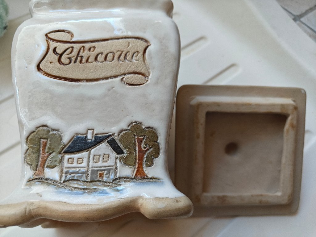 Set van 3 potjes, handgemaakt aardewerk van steengoed, Antiek en Kunst, Ophalen
