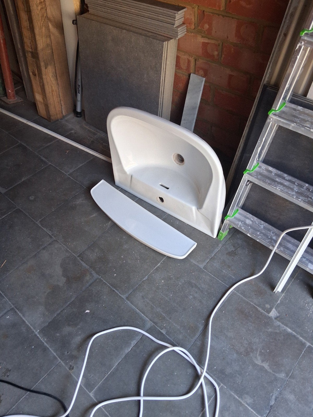 lavabo, Doe-het-zelf en Bouw, Sanitair, Ophalen, Gebruikt
