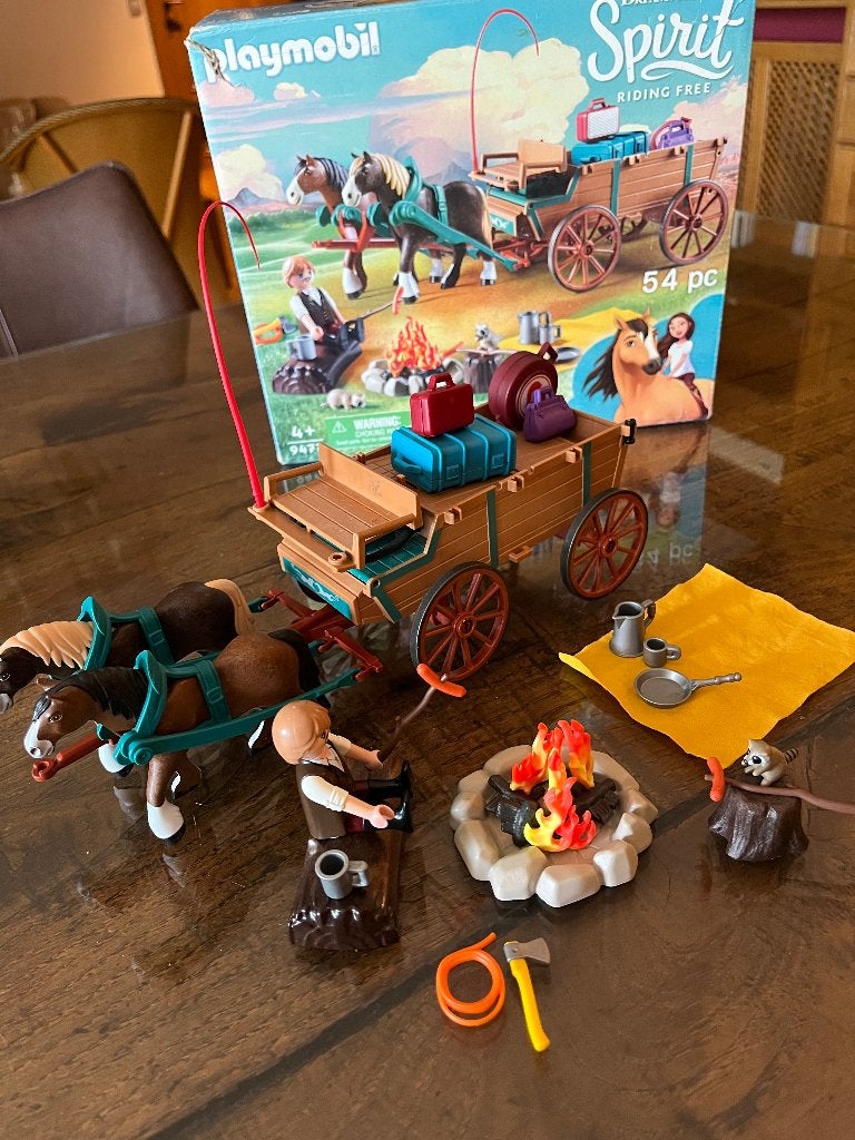 Playmobil 9477 Lucky’s vader en wagen, Gebruikt, Complete set, Overige typen, Ophalen of Verzenden
