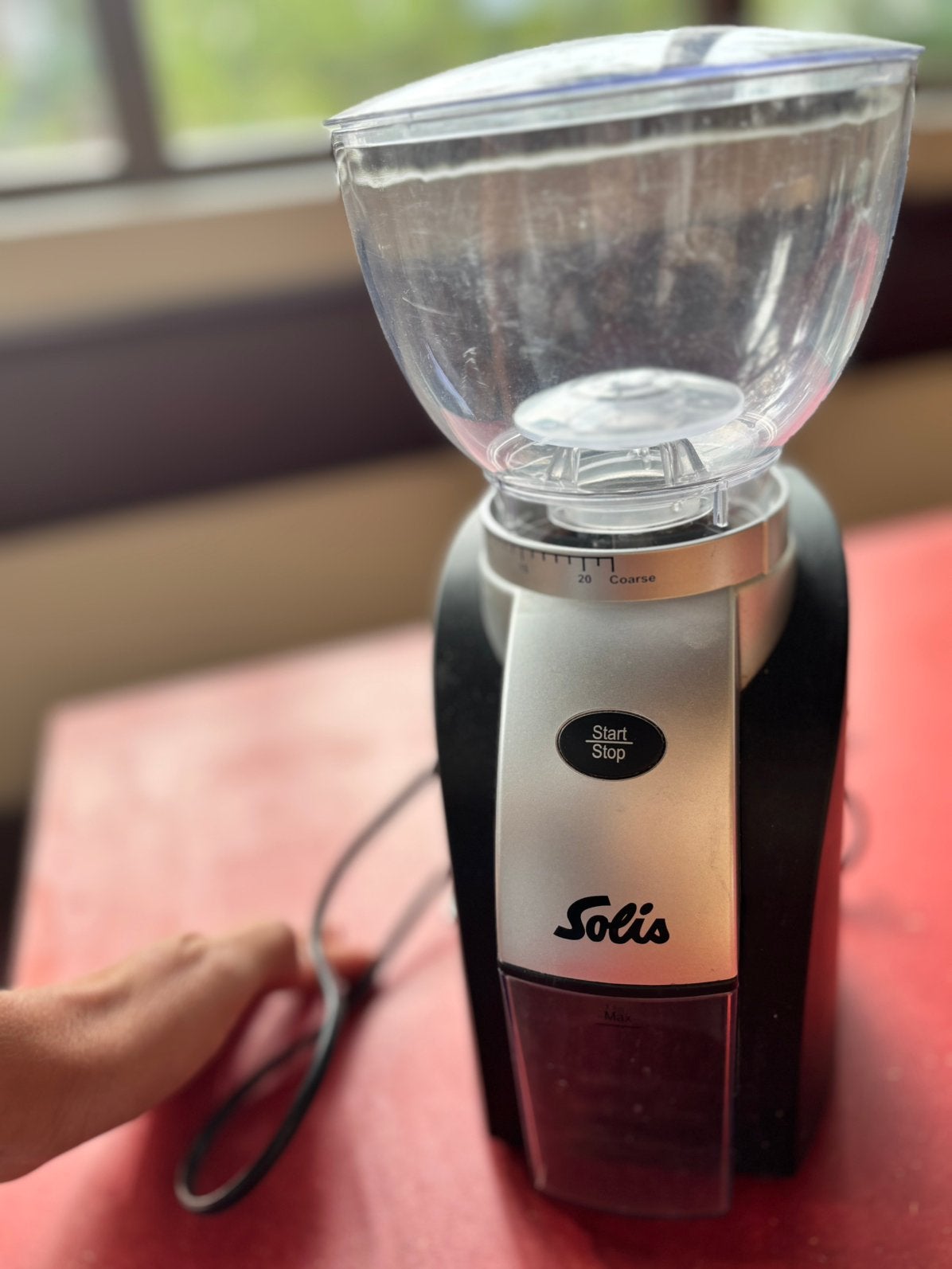 Solis elektrische koffiemolen voor verse koffiebonen., Elektronische apparatuur, Ophalen of Verzenden, Zo goed als nieuw