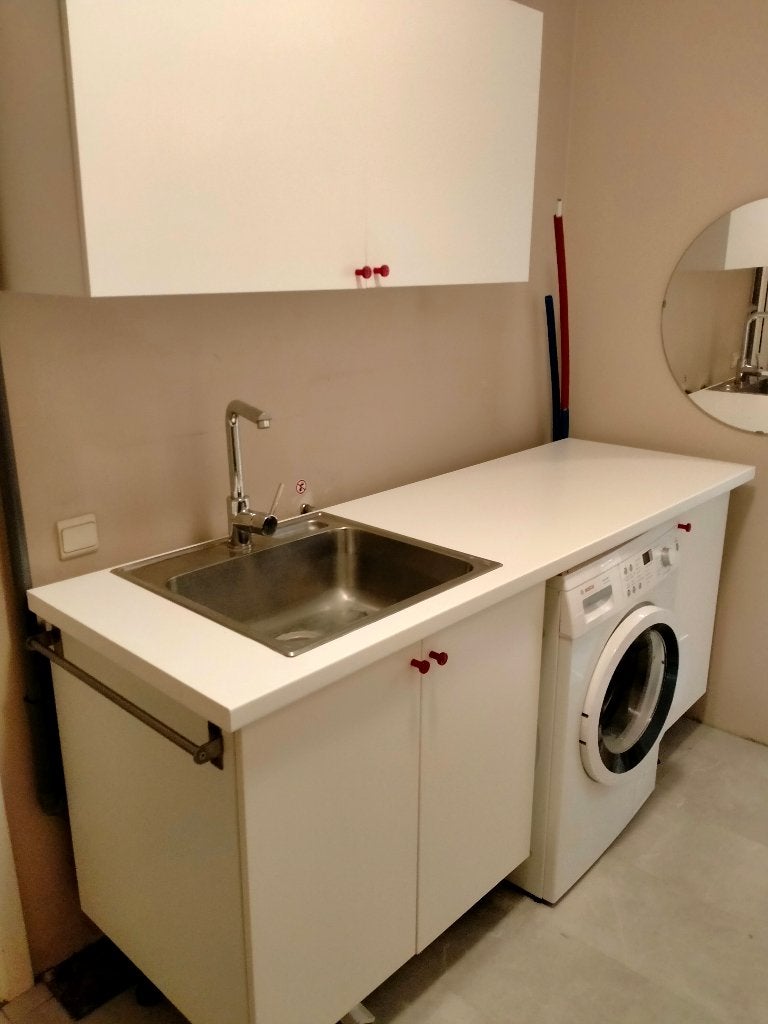 armoires de cuisine, plan de travail et évier avec mitigeur, Moins de 100 cm, 150 à 200 cm, Comme neuf, Enlèvement