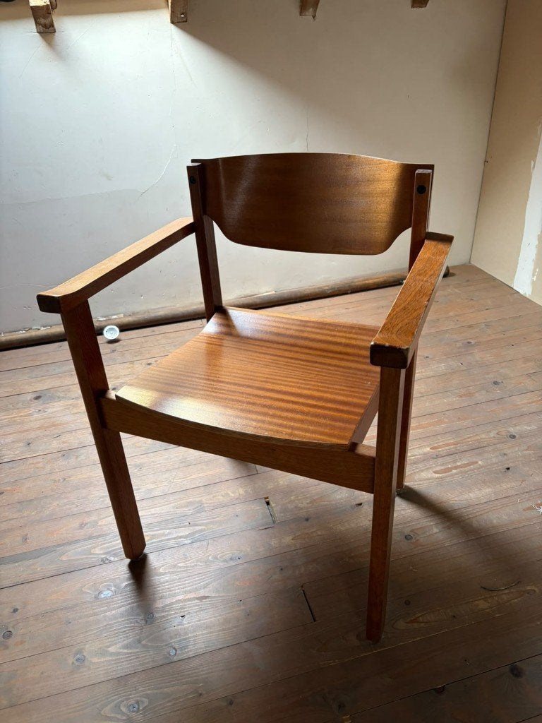 5X Stoel Mid Century Modern Scandinavisch, Huis en Inrichting, Ophalen, Gebruikt, Bruin, Mid Century Modern Scandinavisch